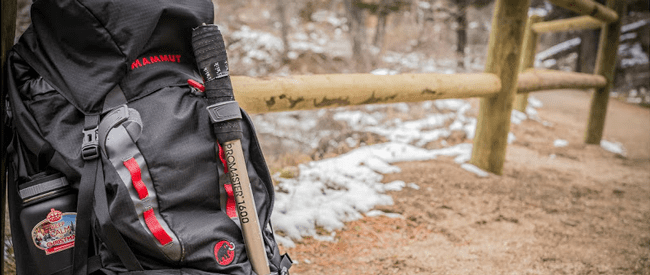 backpack on trail
