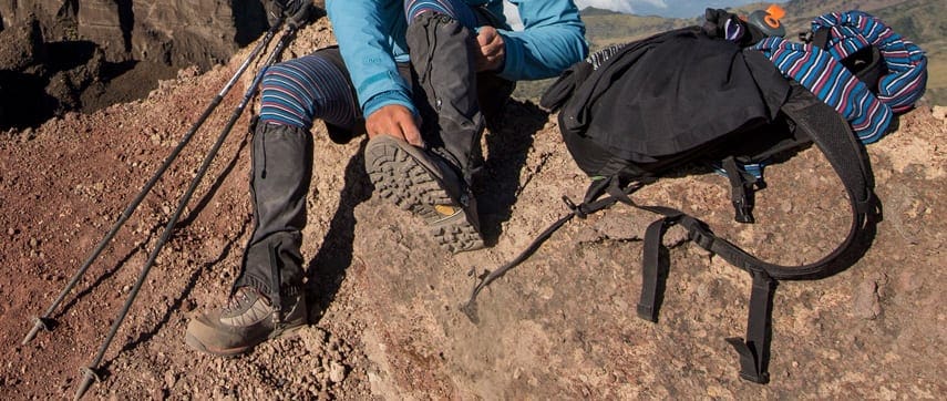 Why would you wear gaiters for hiking?