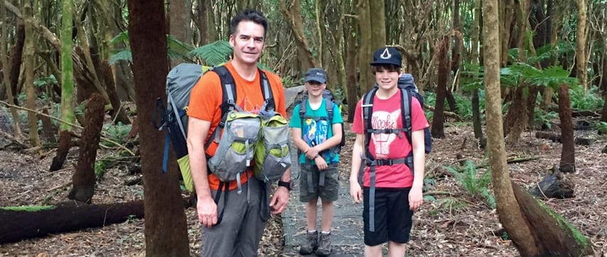 hiking with kids