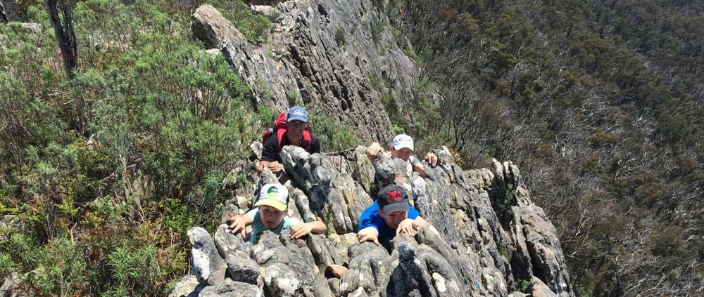 rock scrambling trail hiking australia