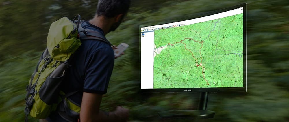 Planning your hiking route on your computer
