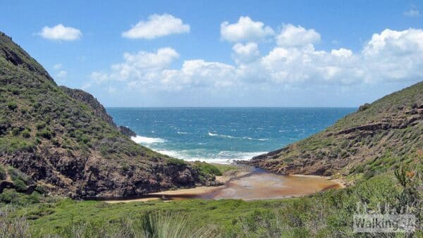 Cape Willoughby Lightstation Heritage Walk (1.9km) Deep creek cove from trig picnic area 600x338
