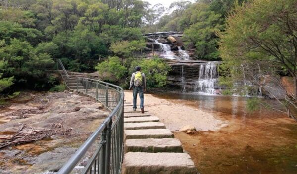 Wentworth falls track trail hiking australia 600x352