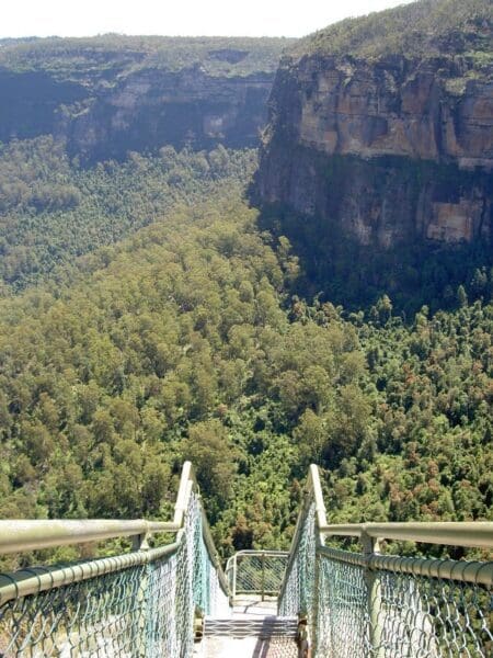 Perrys Lookdown to Blue Gum Forest Walk (5.4km) Pulpit rock car park to lower lookout 450x600