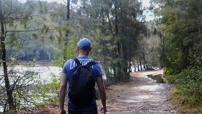 Davidson Park to Stepping Stone Crossing walk Trail Hiking Australia