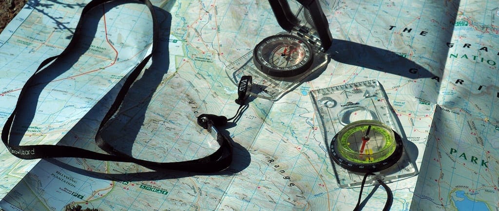 Anatomy of a compass trail hiking australia