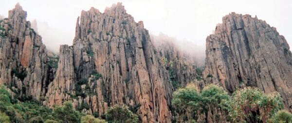 The Springs to Milles Track Lookout Walk (3.5km) Organ pipes mt wellington trail hiking australia 600x254