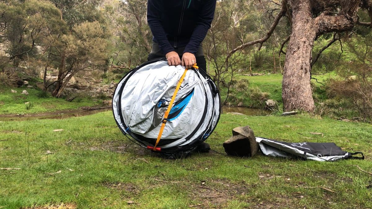 Quechua 2 second pop up camping tent trail hiking australia