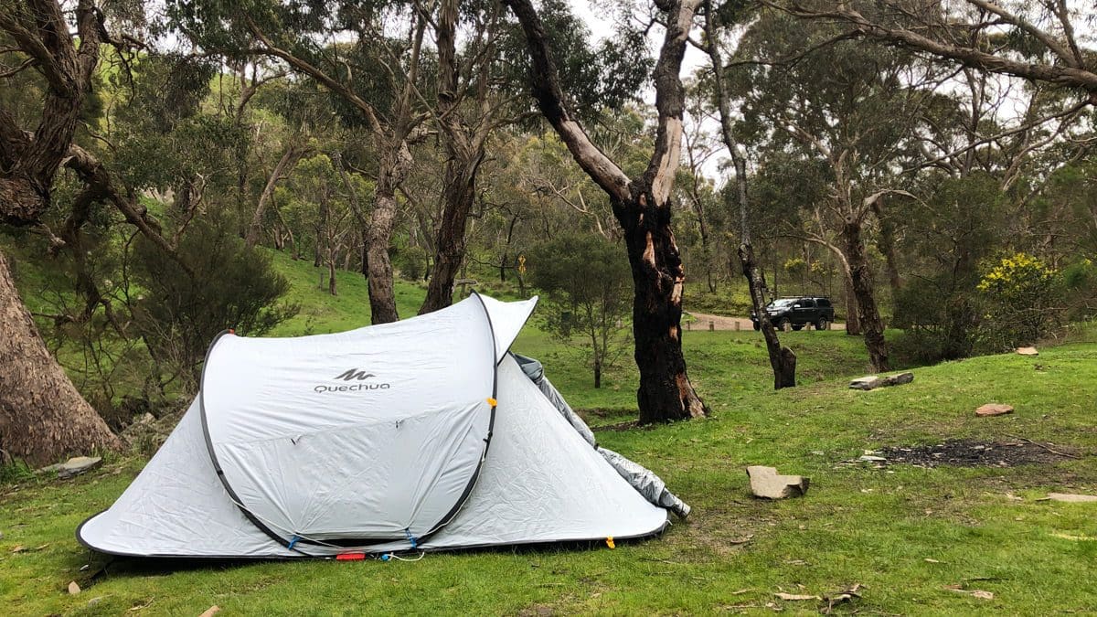 Quechua 2 seconds pop up tent review Trail Hiking Australia