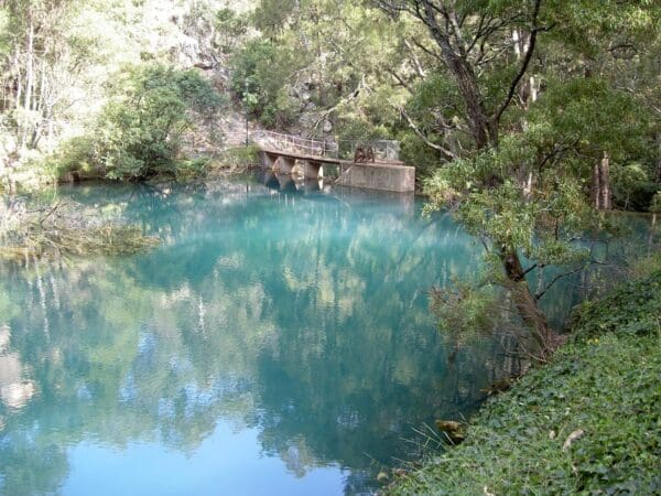 Hikes River walk blue lake 600x450