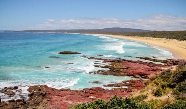 Haycock point to barmouth beach walking track trail hiking australia 600x352