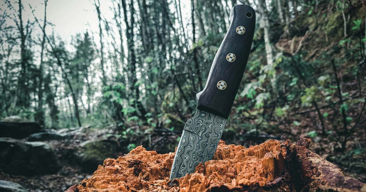 Hiking Knife with a Fixed Blade