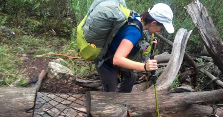 How to straighten a bent hiking pole