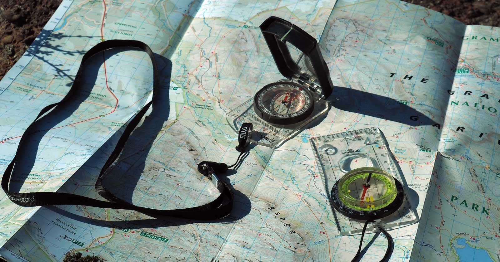 A map and compass