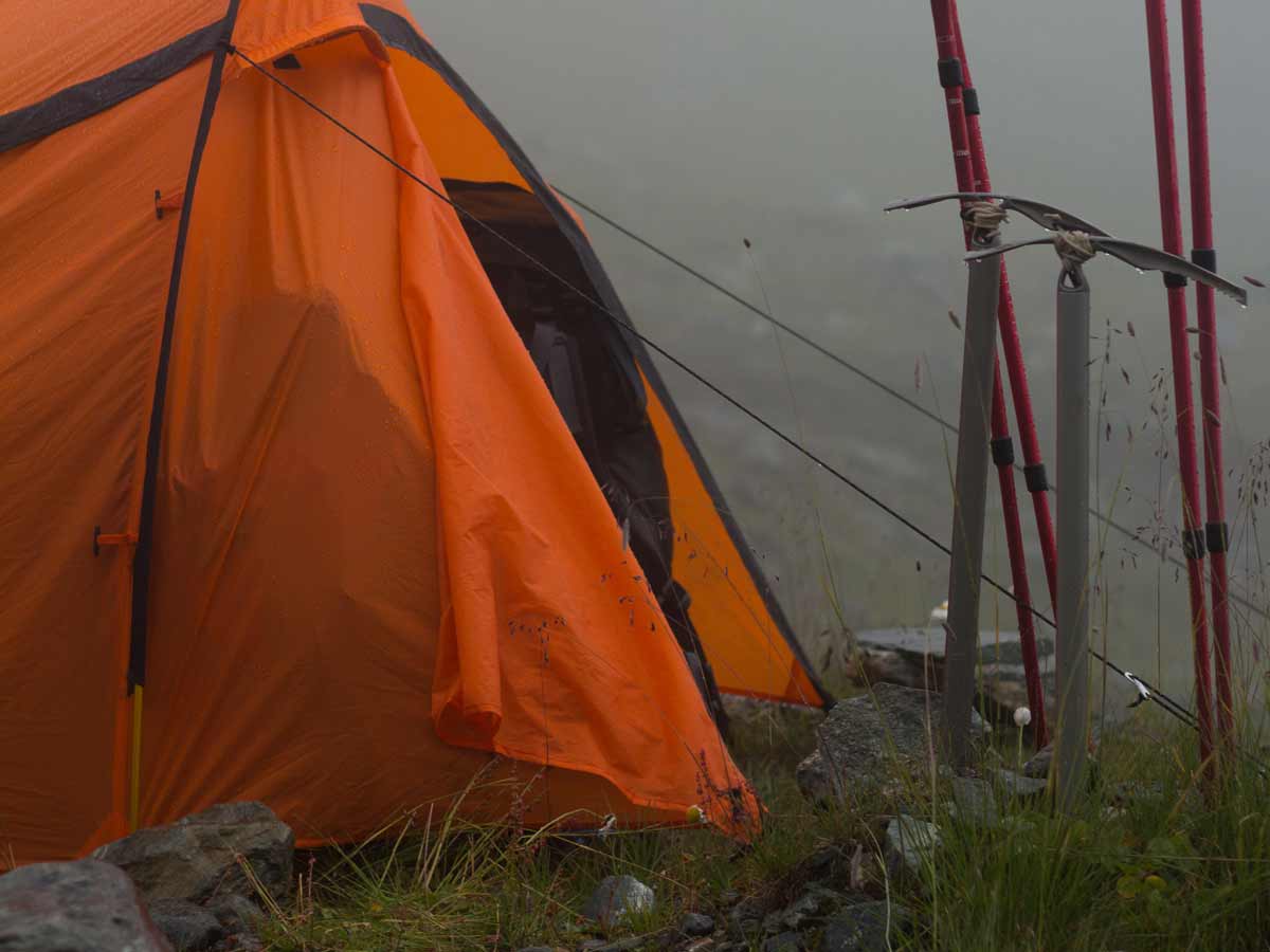 Guying your tent