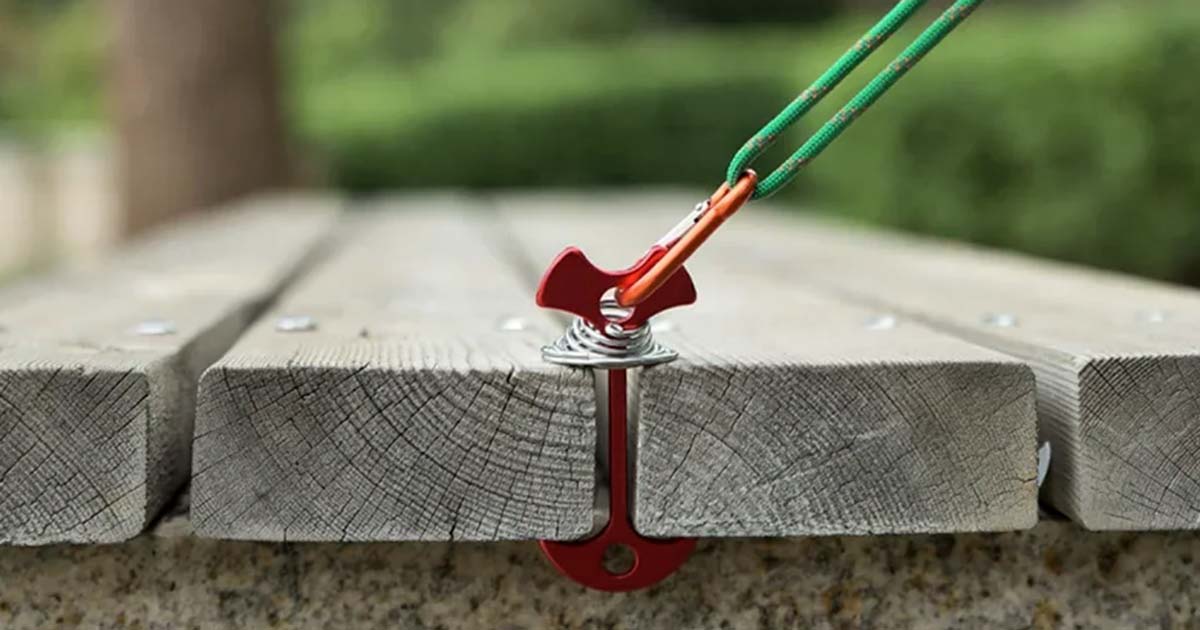 Fishbone tent anchors