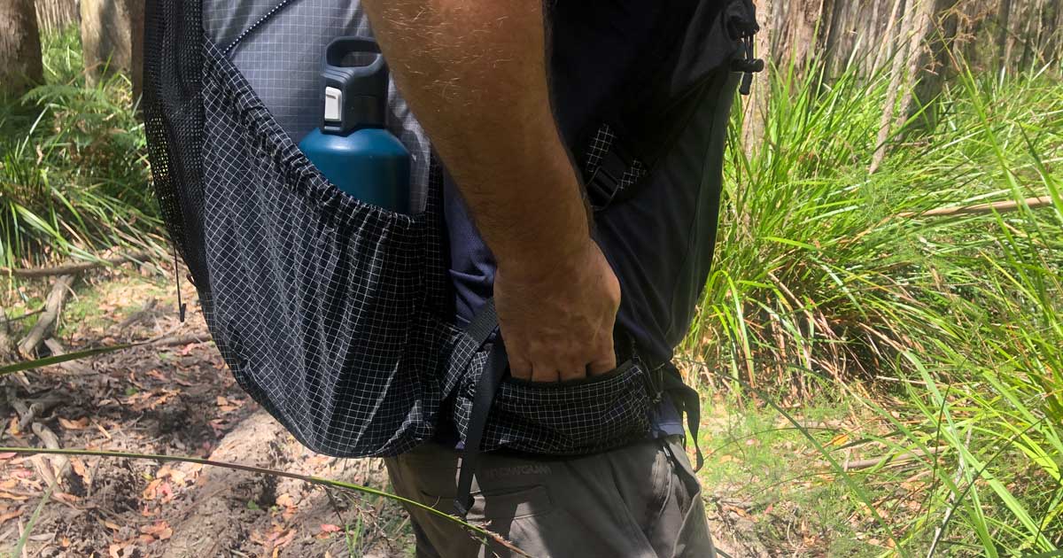 Hip belt pockets for carrying essential gear