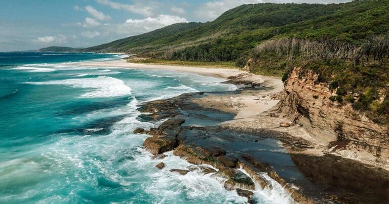 Pretty beach to pebbly beach