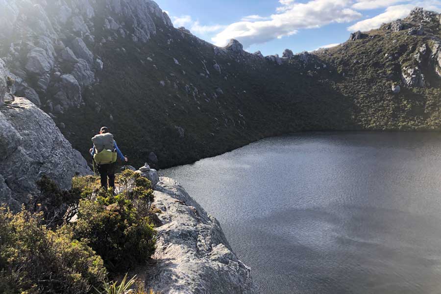 Traversing-around-Lake-Oberon Image of julie traversing around lake oberon