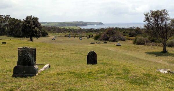 Coastal hospital cemetery walk