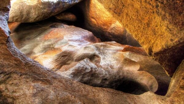 Underground creek track